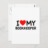 Ik hou van mijn boekhouder briefkaart (Voorkant / Achterkant)