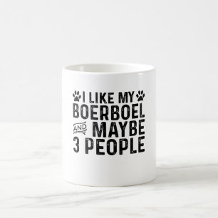 Ik hou van mijn Boerboel en 3 mensen Koffiemok