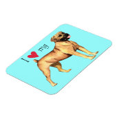Ik hou van mijn Boerboel Magneet (Linkerzijde)