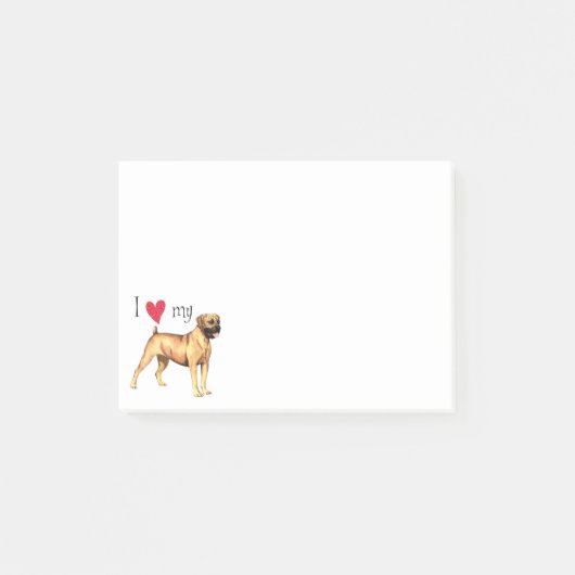 Ik hou van mijn Boerboel Post-it® Notes (Voorkant)