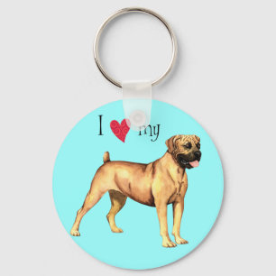 Ik hou van mijn Boerboel Sleutelhanger