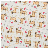 Ik hou van mijn Boerboel Stof (Swatch)