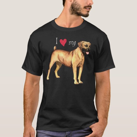 Ik hou van mijn Boerboel T-shirt (Voorkant)