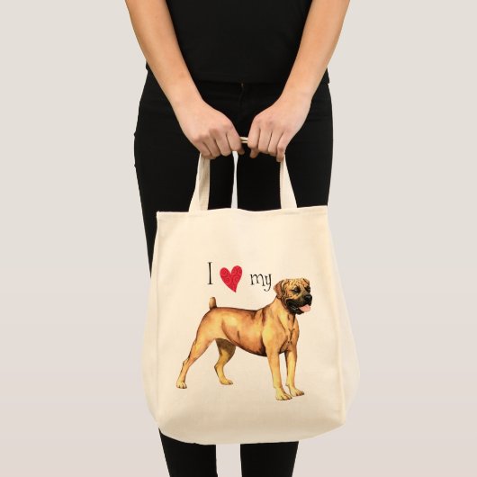 Ik hou van mijn Boerboel Tote Bag (Voorkant (product))