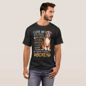 Ik hou van mijn bokser honden t-shirt (Voorkant volledig)