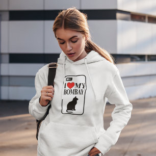 Ik hou van mijn Bombay Cat Hoodie