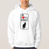 Ik hou van mijn bombay kat hoodie (Voorkant)