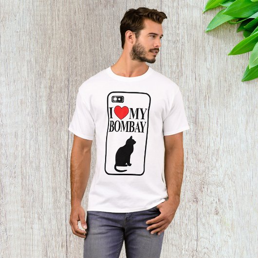 Ik hou van mijn bombay kat T-shirt