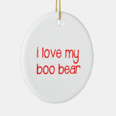Ik hou van mijn Boo Beer Ornament (Rechts)