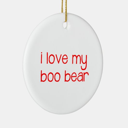 Ik hou van mijn Boo Beer Ornament (Rechts)