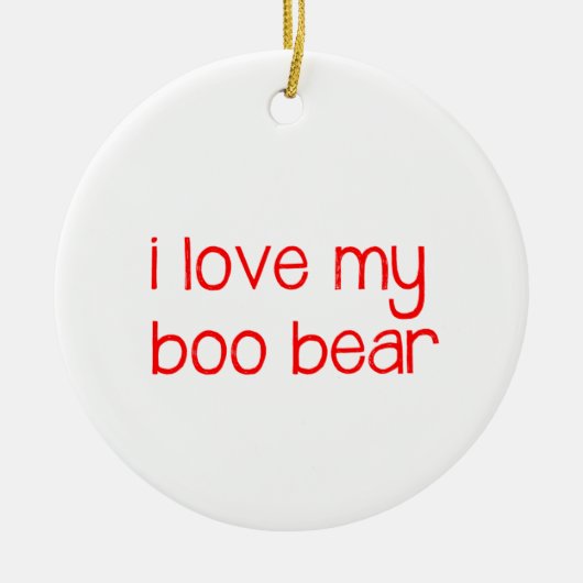 Ik hou van mijn Boo Beer Ornament (Voorkant)