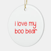 Ik hou van mijn Boo Beer Ornament (Links)