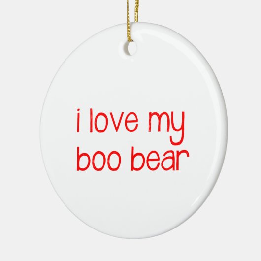 Ik hou van mijn Boo Beer Ornament (Links)