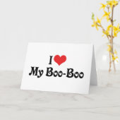 Ik hou van mijn Boo Boo Kaart (Gele Bloem)