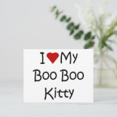 Ik hou van mijn Boo Boo Kat Briefkaart (Staand voorkant)