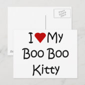Ik hou van mijn Boo Boo Kat Briefkaart (Voorkant / Achterkant)