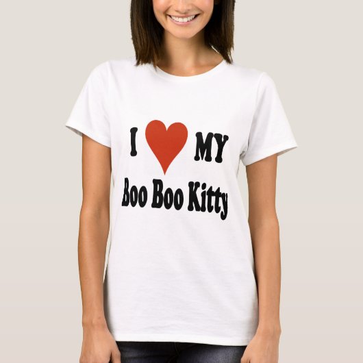 Ik hou van mijn Boo Boo Kat Merchandise T-shirt (Voorkant)