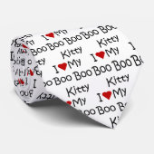 Ik hou van mijn Boo Boo Kat Stropdas (Opgerold)