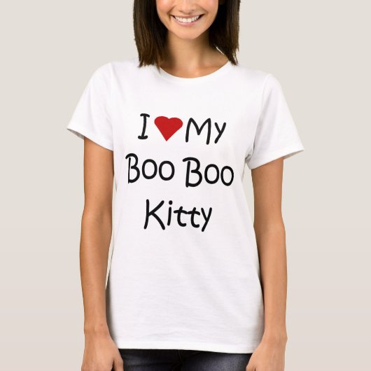Ik hou van mijn Boo Boo Kat T-shirt (Voorkant)