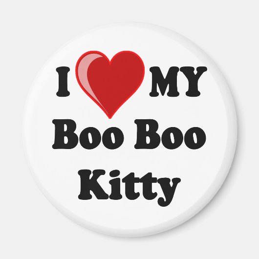 Ik hou van mijn Boo Boo Kitty Cat Magneet (Voorkant)