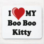 Ik hou van mijn Boo Boo Kitty Cat Muismat (Voorkant)