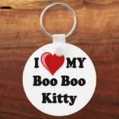 Ik hou van mijn Boo Boo Kitty Cat Sleutelhanger (Voorkant)