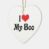 Ik hou van mijn Boo Keramisch Ornament (Links)