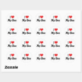 Ik hou van mijn Boo Ronde Sticker (Vel)