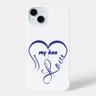 Ik hou van mijn Boo • Voor altijd en altijd ^_^ iPhone 15 Mini Hoesje