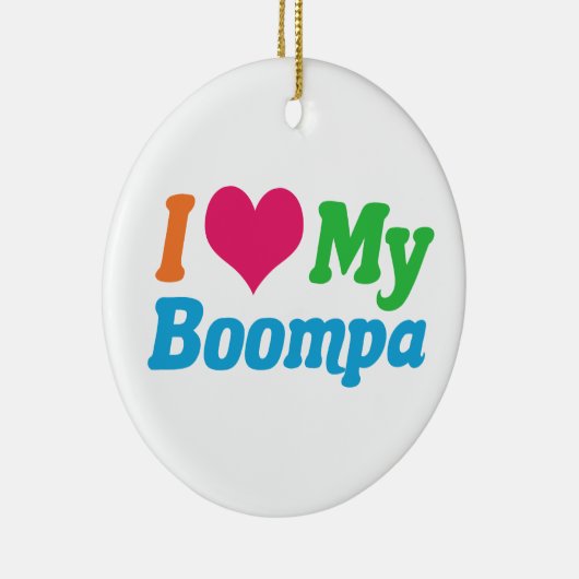 Ik hou van mijn Boompa Keramisch Ornament (Rechts)