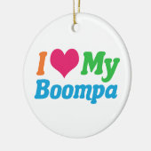 Ik hou van mijn Boompa Keramisch Ornament (Links)