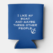 Ik hou van mijn boot en misschien 3 andere mensen blikjeskoeler (Voorkant)