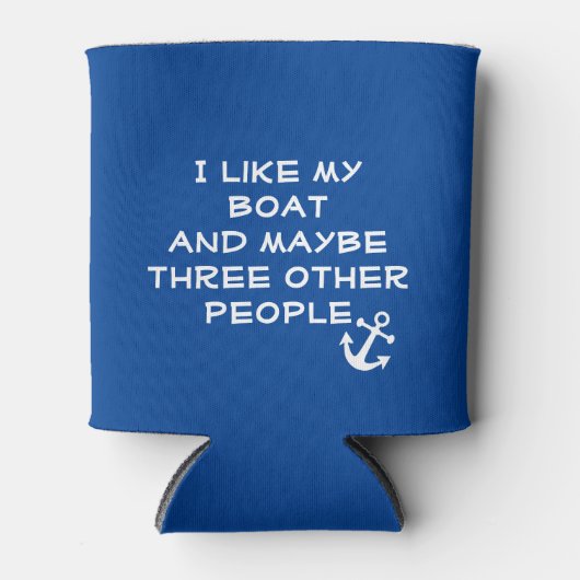 Ik hou van mijn boot en misschien 3 andere mensen blikjeskoeler (Voorkant)