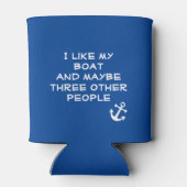 Ik hou van mijn boot en misschien 3 andere mensen blikjeskoeler (Achterkant)