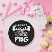 Ik hou van mijn Borden met zelfkopiërend papier Papieren Bordje (Feest)