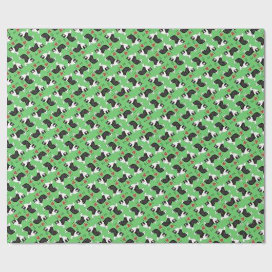 Ik hou van mijn Border Collie Cadeaupapier (Vlak)