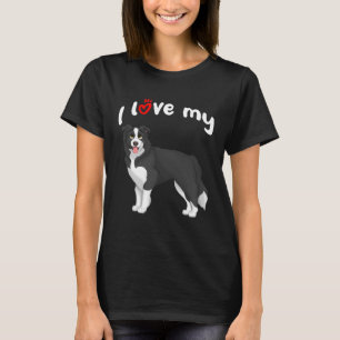 Ik hou van mijn Border Collie Dog T-shirt