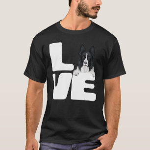 Ik hou van mijn Border Collie Hondenliefhebber 1 T-shirt
