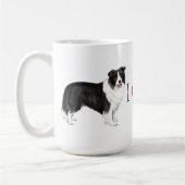 Ik hou van mijn Border Collie Koffiemok (Links)