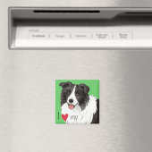 Ik hou van mijn Border Collie Magneet (Insitu (Vaatwasser))
