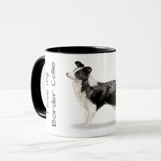 Ik hou van mijn Border Collie Mok (Voorkant links)