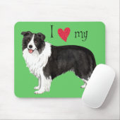 Ik hou van mijn Border Collie Muismat (Met muis)