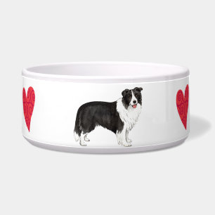 Ik hou van mijn Border Collie Voerbakje