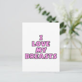 Ik hou van mijn borsten II Briefkaart (Staand voorkant)