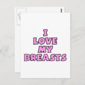 Ik hou van mijn borsten II Briefkaart (Voorkant / Achterkant)