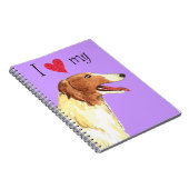 Ik hou van mijn Borzoi Notitieboek (Rechterzijde)