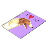 Ik hou van mijn Borzoi Notitieboek (Linkerzijde)