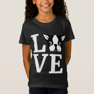 Ik hou van mijn Bostie Gift voor Hondenliefhebber  T-shirt