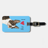 Ik hou van mijn Boston Terrier Bagagelabel (Voorkant horizontaal)