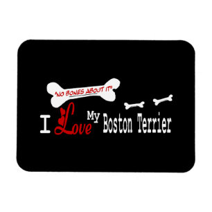 Ik hou van mijn Boston Terrier Magneet